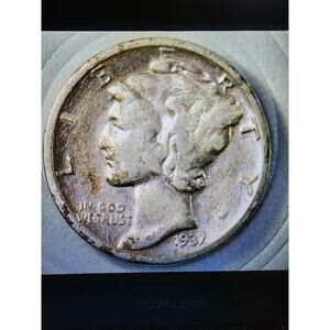 1937-D 10C Mercury Dime Ungraded